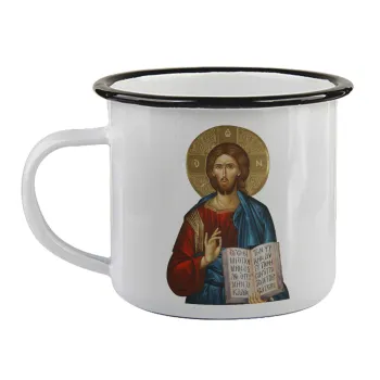 Jesus, Κούπα εμαγιέ με μαύρο χείλος 360ml