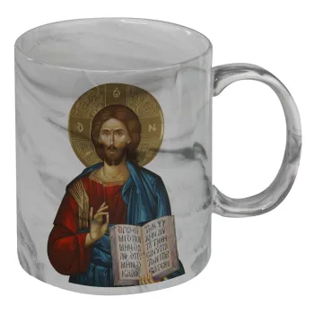 Jesus, Mug ceramic marble style, 330ml