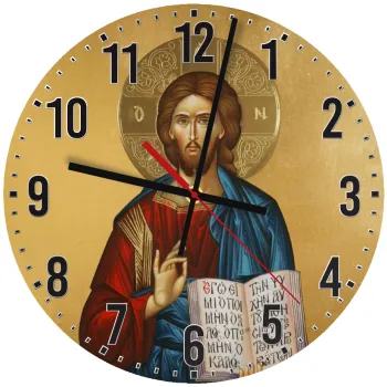Ιησούς, Ρολόι τοίχου ξύλινο (30cm)