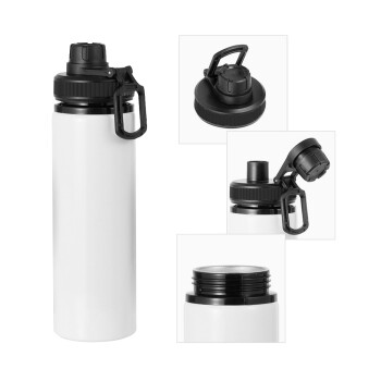 BLANK, Metal water bottle with safety cap, aluminum 850ml