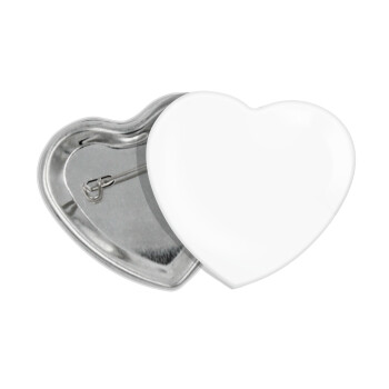 BLANK, Κονκάρδα παραμάνα καρδιά (57x52mm)