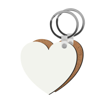 BLANK, Μπρελόκ Ξύλινο καρδιά MDF