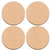 Σουβέρ x4 ξύλινα στρογγυλά plywood (9cm)