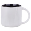 Κούπα κεραμική 400ml Λευκή/Μαύρη