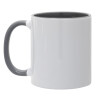 Mug colored grey, ceramic, 330ml