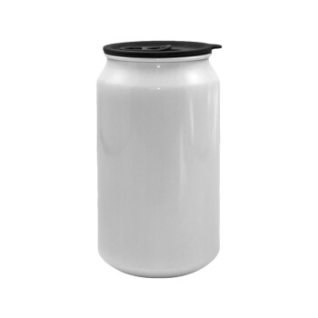 BLANK, Κούπα ταξιδιού μεταλλική με καπάκι (tin-can) 500ml