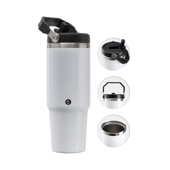 BLANK, Θερμός Ανοξείδωτο 30oz με χερούλι