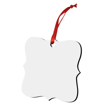 BLANK, Στολίδι Χριστουγεννιάτικο στολίδι polygon ξύλινο 7.5cm