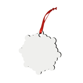 BLANK, Στολίδι Χριστουγεννιάτικο στολίδι snowflake ξύλινο 7.5cm