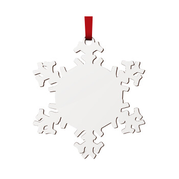 BLANK, Christmas ornament wooden snowflake 9cm