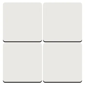 BLANK, ΣΕΤ 4 Σουβέρ ξύλινα τετράγωνα (9cm)