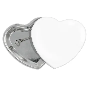 BLANK, Κονκάρδα παραμάνα καρδιά (57x52mm)