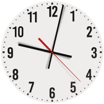 BLANK, Ρολόι τοίχου ξύλινο (30cm)