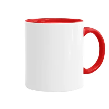BLANK, Mug colored red, ceramic, 330ml