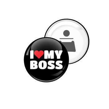 I LOVE MY BOSS, Μαγνητάκι και ανοιχτήρι μπύρας στρογγυλό διάστασης 5,9cm