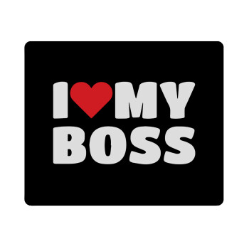 I LOVE MY BOSS, Mousepad ορθογώνιο 23x19cm