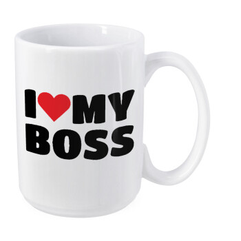 I LOVE MY BOSS, Κούπα Mega, κεραμική, 450ml