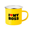 Yellow Enamel Metallic Cup 360ml