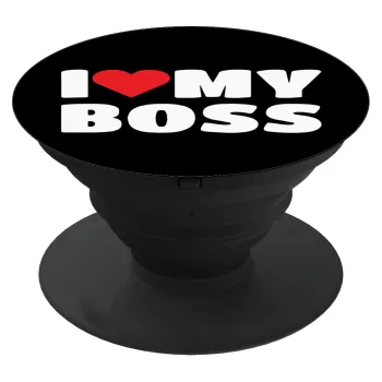 I LOVE MY BOSS, Phone Holders Stand  Μαύρο Βάση Στήριξης Κινητού στο Χέρι