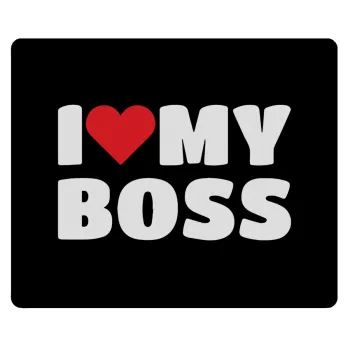 I LOVE MY BOSS, Mousepad ορθογώνιο 23x19cm