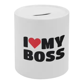 I LOVE MY BOSS, Κουμπαράς πορσελάνης με τάπα