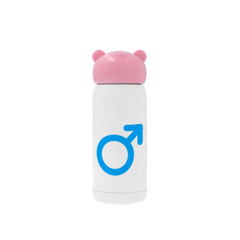 MALE, Pink stainless steel thermal flask, 320ml