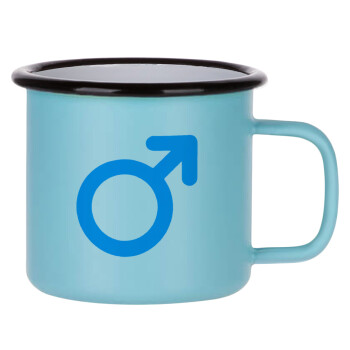 MALE, Κούπα Μεταλλική εμαγιέ ΜΑΤ σιέλ 360ml