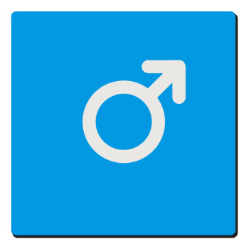 MALE, Τετράγωνο μαγνητάκι ξύλινο 6x6cm