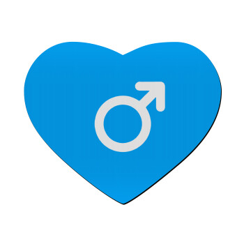 MALE, Mousepad heart 23x20cm