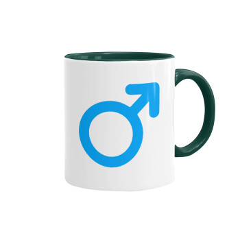 MALE, Mug colored green, ceramic, 330ml