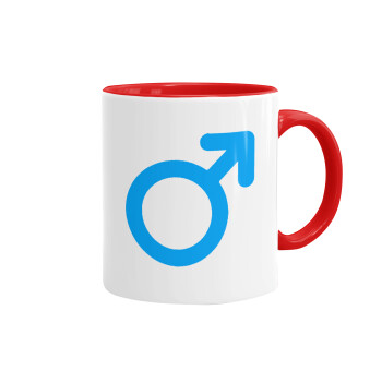 MALE, Mug colored red, ceramic, 330ml