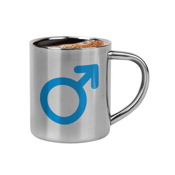 MALE, Κουπάκι μεταλλικό διπλού τοιχώματος για espresso (220ml)