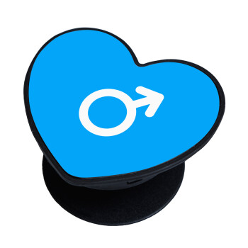 MALE, Phone Holders Stand  καρδιά Μαύρο Βάση Στήριξης Κινητού στο Χέρι