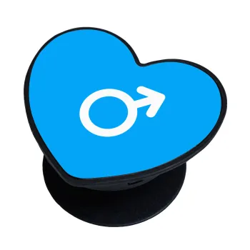 MALE, Phone Holders Stand  καρδιά Μαύρο Βάση Στήριξης Κινητού στο Χέρι