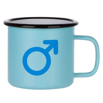 MALE, Κούπα Μεταλλική εμαγιέ ΜΑΤ σιέλ 360ml