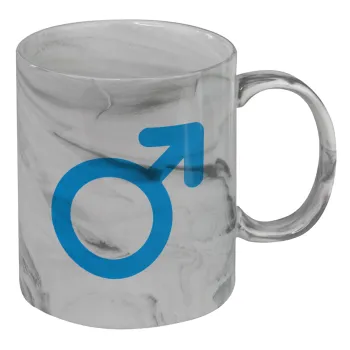 MALE, Mug ceramic marble style, 330ml