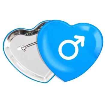 MALE, Κονκάρδα παραμάνα καρδιά (57x52mm)