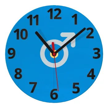 MALE, Ρολόι τοίχου γυάλινο (20cm)