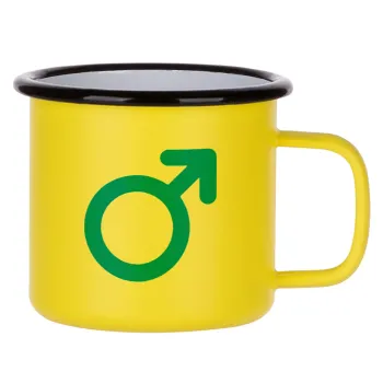 MALE, Κούπα Μεταλλική εμαγιέ ΜΑΤ Κίτρινη 360ml