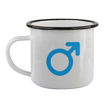 MALE, Κούπα εμαγιέ με μαύρο χείλος 360ml