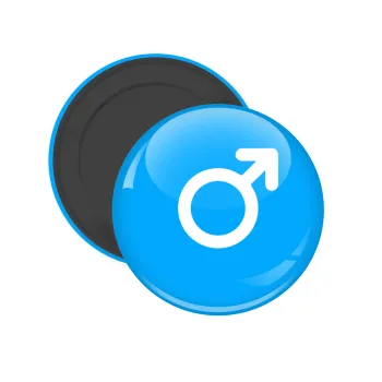 MALE, Μαγνητάκι ψυγείου στρογγυλό διάστασης 5cm