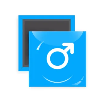 MALE, Μαγνητάκι ψυγείου τετράγωνο διάστασης 5x5cm