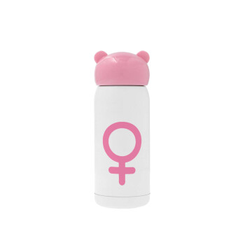 FEMALE, Ροζ ανοξείδωτο παγούρι θερμό (Stainless steel), 320ml