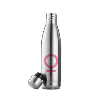 FEMALE, Μεταλλικό παγούρι θερμός Inox (Stainless steel), διπλού τοιχώματος, 500ml