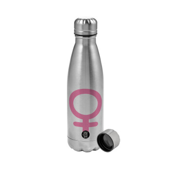 FEMALE, Metallic water bottle, stainless steel, 750ml