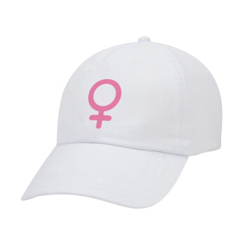FEMALE, Καπέλο ενηλίκων Jockey Λευκό (snapback, 5-φύλλο, unisex)