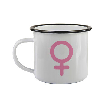 FEMALE, Κούπα εμαγιέ με μαύρο χείλος 360ml