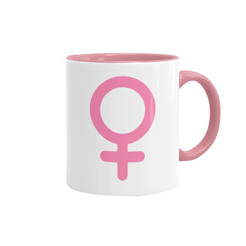 FEMALE, Mug colored pink, ceramic, 330ml