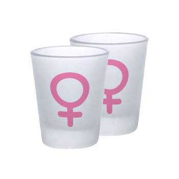 FEMALE, Σφηνοπότηρα γυάλινα 45ml του πάγου (2 τεμάχια)