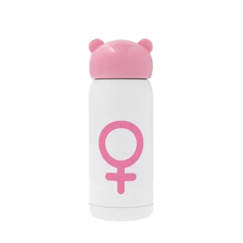 FEMALE, Pink stainless steel thermal flask, 320ml